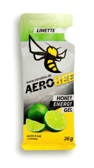 Żel energetyczny miodowy z limonką naturalny zdrowy AeroBee Classic Limette 26 g