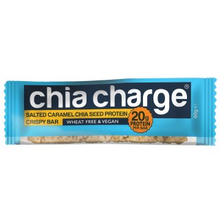 Baton białkowy słony karmel z nasionami chia Chia Charge Protein Crispy Bar Vegan Salted Caramel 60g