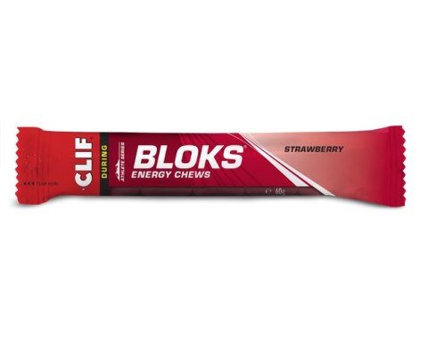 Żelki energetyczne galaretki energetyczne bio naturalne skuteczne Clif Bloks Strawberry 60 g