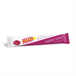 Gumy energetyczne o smaku czarnej porzeczki z kofeiną dobre skuteczne Dextro Energy Energy Gum Blackcurrant Caffeine 45g