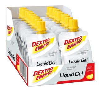 Żel energetyczny cytrynowy z kofeiną skuteczny Dextro Energy Liquid Gel Lemon 60ml