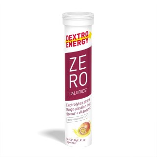 Dextro Energy Zero Calories Mango Passion Fruit mango marakuja z wit. C tuba 20 x 4,1 g