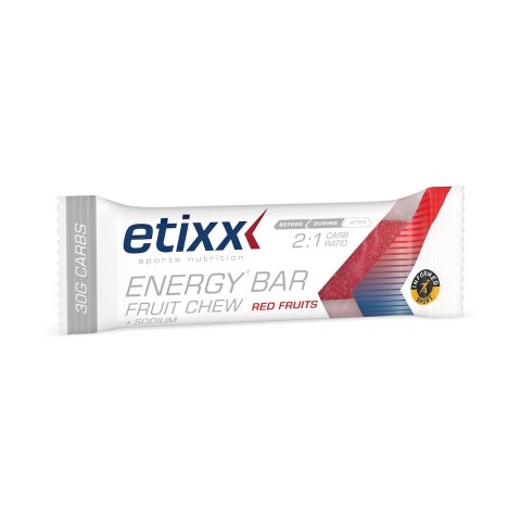 Baton energetyczny czerwone owoce skuteczny Etix Energy Bar Fruit Chew Red Fruits 2:1 Carb ratio 38g