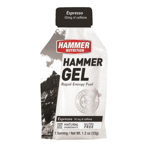 Żel energetyczny kawowy z kofeiną 50 mg zdrowy skuteczny naturalny Hammer Nutrition Hammer Gel Espresso 33g