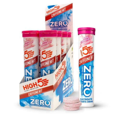 High5 Zero Electrolyte Sports Drink Caffeine Hit Pink Grapefruit napój z elektrolitami i z kofeiną o smaku różowego grejpfruta 2