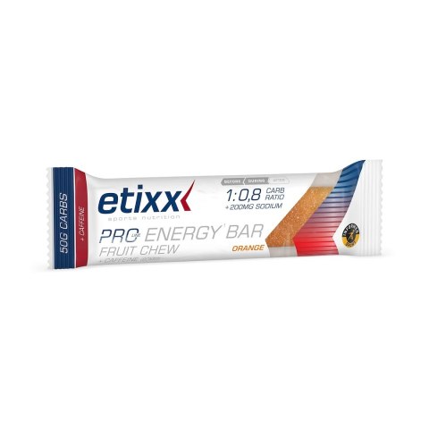 Etix Pro Line Energy Bar Fruit Chew + Caffeine Orange (1:0,8 Carb ratio) 62 g
