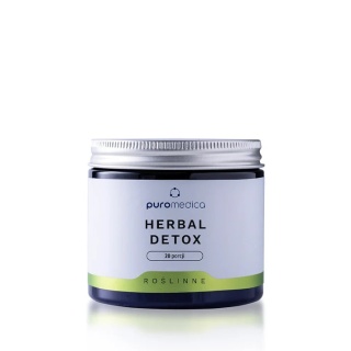 Herbal Detox detoksykacja i oczyszczenie organizmu ZDROWA wątroba BEZ konserwantów barwników glutenu laktozy VEGAN Puromedica