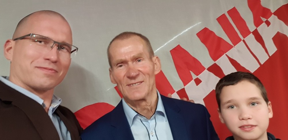 Trener Posnania Poznań Adrian Adamczyk 