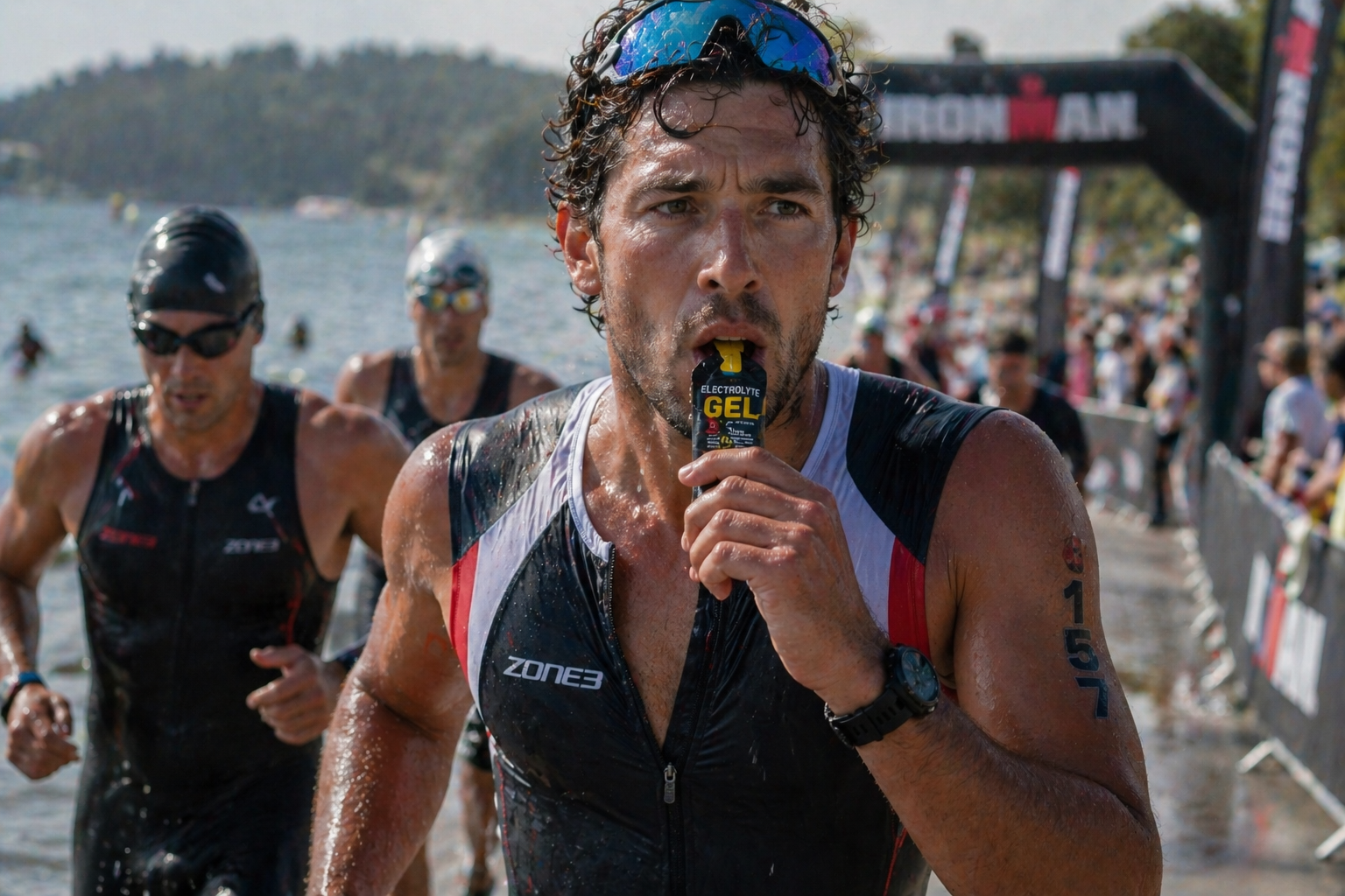 elektrolity dla triathlonu triathlonistów na zawody na trening