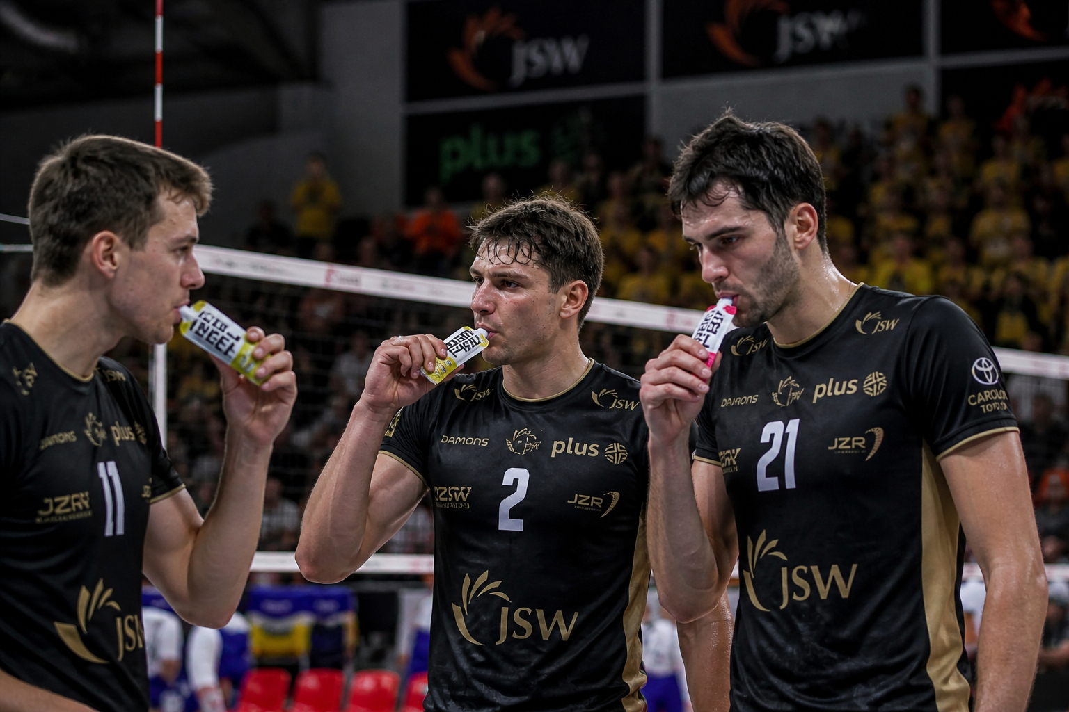 żele energetyczne sporty drużynowe siatkówka piłka siatkowa